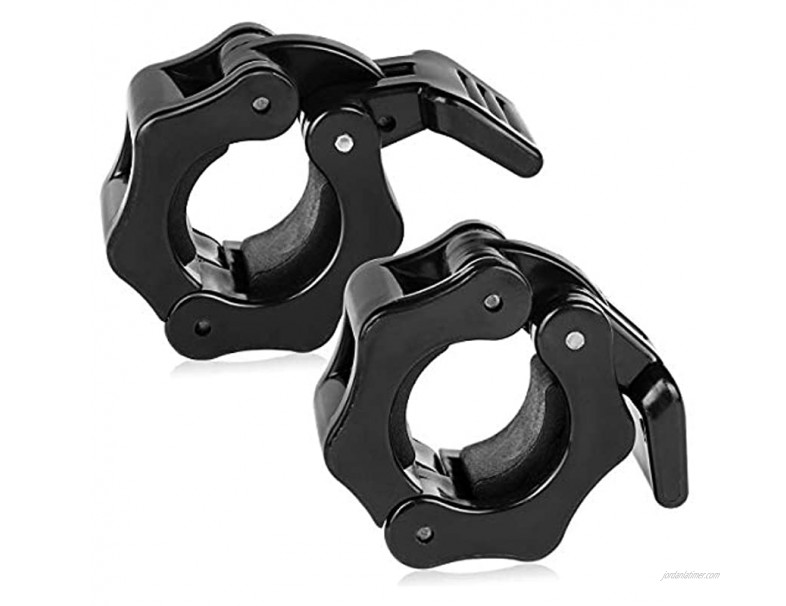 Dreampark Barbell Clamp 1 Diameter ABS Barbells Locking Collars Clamps with Quick Release 1 Pair