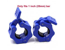 HISOUTENU Barbell Clamps Collar,Quick Release Pair of Locking 1'' or 2'' Diameter Olympic Standard Bar Weight Plates Collar Clips for Workout Weightlifting Fitness & Strength Training