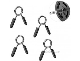 MoKo Barbell Clip Set 4PCS 25mm 28mm 30mm 2PCS 50mm Steel Exercise Collars Barbell Clip Clamps Spring Lock Clamp Collar Clip Workout Accessories for Gym Weight Lifting Yoga Fitness Training
