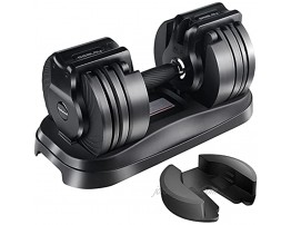 Agiyimi Adjustable Dumbbells 5.5 to 30lb Single Dumbbell for Men and Women with Wrist Brace Dumbbell with Anti-Slip Metal Handle and Tray Suitable for Workout Strength Training Fitness Weight Gym