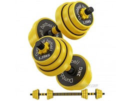 AJAYR Adjustable Dumbbell Weight Set with Connector Dumbbell Barbell 2 in 1,12,15,19,25,30,32,44 Lb