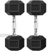 Balelinko Hex Dumbbells Set Free Weight Rubber Coated Cast Iron Hex Black Dumbbell in Pairs 5lb 8lb 10lb 12lb 15lb 20lb 25lb 30lb 35lb 40lb 45lb