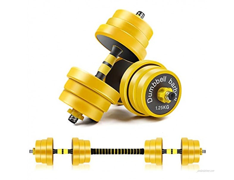 CDCASA Weight Dumbbells Set Adjustable Weight to 66 Lbs Free Barbell Set for Men and Women Home Fitness Weight Set Gym Workout Exercise Training with Connecting Rod