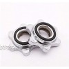CTIIU Standard Barbells Spin Lock Collars Dumbbell Hex Nut Cap 25MM for Weight Training Fitness Exercise 1 Pair