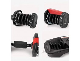 Erus Adjustable Dumbbell 2.5-52.5 lbs 15 Weight Sets Fast Adjust Weight by Turning Handle Dumbbell with Tray Suitable for Full Body 52.5lbs 24kg Single Dumbbells