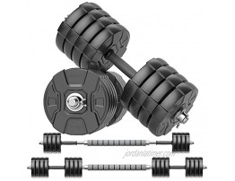 RUNWE Adjustable Dumbbells Barbell Set of 2 40 50 66 70 90 100 lbs Free Weight Set at Home Office Gym Fitness Workout Exercises Training for Men Women Beginner Pro
