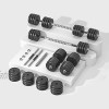 RUNWE Adjustable Dumbbells Set Weights Dumbbells Barbell Weight Free Weight Set 40 60 80 100 lbs Exercise Fitness Weight Sets Workout Strength Training with Connecting Rod for Home Gym Office