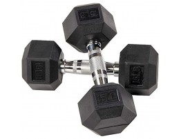 Sporzon! Rubber Encased Hex Dumbbell in Pairs or Singles