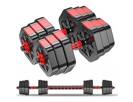 Weights Dumbbells Set – Pair of 44 Lbs Adjustable Hands Dumbbells for Home Gym – Ultimate Two in One Exercise Equipment – Improve Resistance Muscle Mass Stamina and Endurance,Perfect for Home Gym