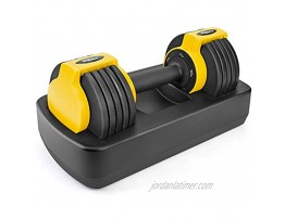 Wonder Maxi Adjustable Dumbbell 25 lb Single Dumbbell with Anti-Slip Handle and Weight Plate Fast Adjust Weight Fitness Dumbbell for Men and Women for Full Body Workout Home Gym