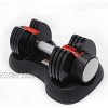 zvzvo Red Adjustable Dumbbell 25lb1,Man Dumbbells Lady Dumbbells,Student Dumbbells,Weights from 5lb to 25lb,Fitness Gifts for Girlfriend Boyfriend Best Gift for Health for The Whole Family