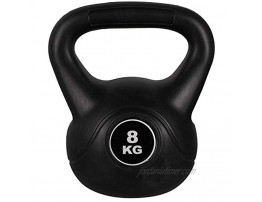 CHOP MALL Kettlebell Weights Solid Cast Iron Kettle Bell for Men Women Muscle Exercise Strength Training Fitness Indoor Outdoor 17.6lb