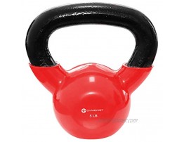 GYMENIST Iron Exercise Kettlebell Vinyl Coated Fitness Body Workout Equipment Kettle Bell Choose Your Weight Size