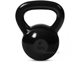 JFIT Kettlebell Weights Cast Iron – 30 Pounds Ballistic Exercise Core Strength Functional Fitness and Weight Training Set Free Weight Equipment Accessories