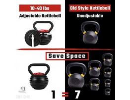 Kettlebell,Adjustable Kettlebell Set,Strength Training Kettlebells 10 15 20 25 30 35 40 Lb,Great Assistant for Home Office Fitness