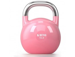 KHTO Kettle Bells – Competition Kettlebell 50 LB – Professional Grade Kettlebell for Fitness Weightlifting Core Training – Durable and Strong Design – 10-50 LB Color-Coded Collection