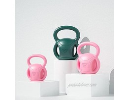 RUNWE Kettlebells Weight 5LB for Weightlifting Conditioning Strength and Core Training for Home Gym with Three-handles [2021 Upgrade]Green-5 lb