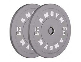 AMGYM Color Olympic Bumper Plate Weights Plates Bumper Weight Plate Steel Insert Strength Training