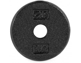 Cap Barbell Standard Weight Plate 1-Inch Black