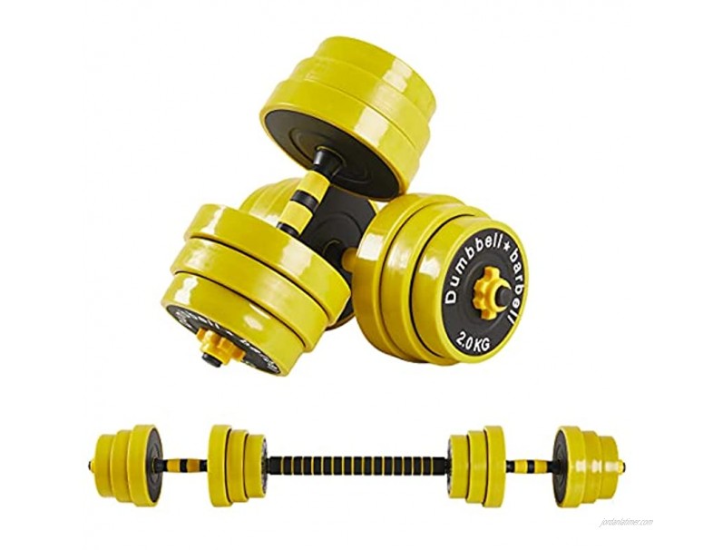 Conate Weights Dumbbells Set 44Lbs 55Lbs 66Lbs 2-in-1 Adjustable Dumbbells Barbell Set for Men Women Home Gym Office Strength Training with Steel Connecting Rod