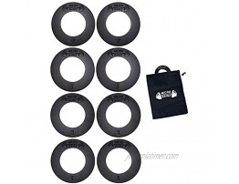 Micro Gainz Calibrated Fractional Weight Plate Set of .25LB-.50LB-.75LB-1LB Plates 8 Plate Set w  Bag- Designed for Olympic Barbells Used for Strength Training & Micro Loading Made in USA