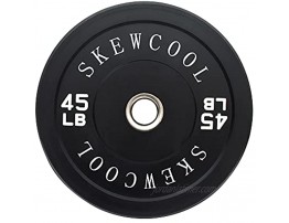 SKEWCOOL 2-Inch Olympic Bumper Plates Bumper Weight Plates Barbell Weight in Single or Pairs Solid Natural Rubber for Weightlifting Strength Training