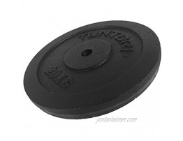 TUNTURI Unisex's Cast Iron Weight Plates Black 1.25kg Pair 1.25 kg