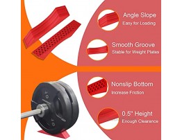 YMAM.LIGHT Deadlift Barbell Jack Wedge Mini Deadlift Jack Alternative,Safely Load and Unload Barbell Plates Dead Lift Jack for Weightlifting Training Power Lifting Fitness Home Gym 1 Pair