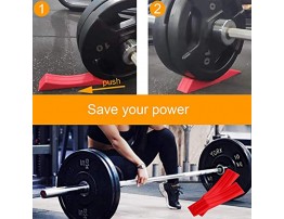 YMAM.LIGHT Deadlift Barbell Jack Wedge Mini Deadlift Jack Alternative,Safely Load and Unload Barbell Plates Dead Lift Jack for Weightlifting Training Power Lifting Fitness Home Gym 1 Pair