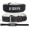 AURION Genuine Leather Weight Lifting Belt Body Fitness Gym Back Support Power Lifting Belt XL