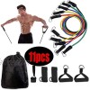 FEINASU Exercise Bands Set 11pcs with Door Anchor Handles Ankle Strap and Carrying Bag Legs Ankle Straps for Home Workouts Gym Travel