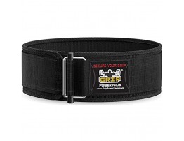 Grip Power Pads Weight Lifting Belt Olympic Lifting 4 Inches Wide Medium 32-36 Black