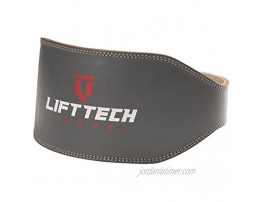 Lift Tech 6 Men's Padded Leather Weightlifting Belt Gray Large