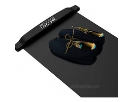 American Lifetime Slide Board Workout Board for Fitness Training and Therapy with Shoe Booties and Carrying Bag Included