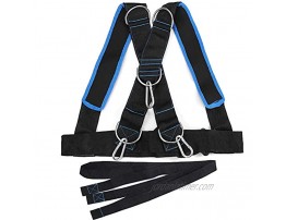 MOOCY Training Sled Harness Vest with Pull Strap 5-Point Tire Pulling Resistance Speed Training Youth to 40 Girth