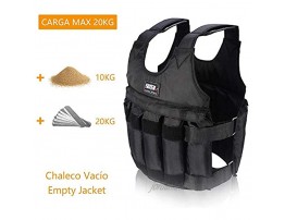 Thur amo Weighted Vest 20KG 44LB Adjustable Strength Training Vest Running Exercise Boxing Fitness Weightloading Sand Clothing Weights NOT Included