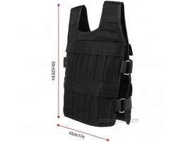 Workout Weighted Vest Adjustable Weight 110LB Exercise Training Fitness Body Weight Vests for Running Training Workout Jogging Walking with 32 Pockets Empty Pockets Weight Not Included