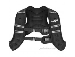 Yes4All Weighted Vest for Men & Women Weight Available: 6 8 10 12 14 16 Lbs Strength Training Weight Vests with Ankle Wrist Weights for Workout Cardio Walking Jogging & Running