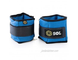 Ankle Weights Adjustable Removable Weight Up to 2 LB Adjustable Straps. Ankle Weights for Women and Men SOLFITNESS