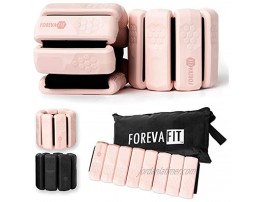 FOREVA FIT Ankle or Wrist Weights Pair 1.1 lbs Each Adjustable Size Wrist and Ankle Weights for Women and Men Workout Weights for Exercises Cardio Walking Hiking Pilates Aerobics Yoga