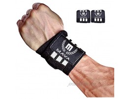 Mava Sports Double-Stitched Support Weightlifting Wrist Wraps for Painless Workouts Heavy Lifting and Kettlebell Unisex