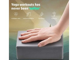 Fit2Live Yoga Block 2 Pack Foam Yoga Blocks with Beveled Edges Aids Pose Expression Provides Support and Reduces Straining and Stretching Yoga Accessories