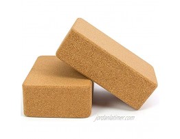 Lixada Yoga Block Cork Wood Yoga Brick Soft EVA Foam High Density Yoga Block to Support Poses