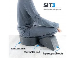 Ungloo SIT3 Yoga Meditation Seat Foam Cushion Hip and Knee Support Blocks Ankle Padding Lightweight Portable Camping