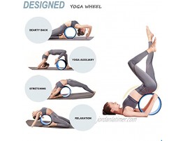 GOOGIC Sports Yoga Wheel Comfortable Yoga Prop Wheel Yoga Wheel Roller for Improving Your Yoga Poses