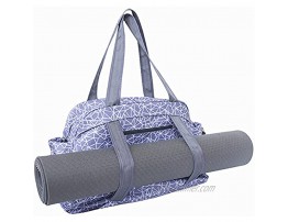 Formva Yoga Mat Bag Large Yoga Mat Tote Sling Carrier Shoulder Bag Carryall Tote Fits Mats Multi-Functional Durable Sport Gym Storage Bag with Pockets and Yoga Mat Strap
