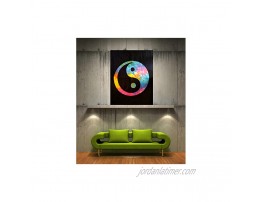 ICC Small Color Yin Yang Poster Tapestry Decoration Wall Decor Hanging Art Gift Tapestry Psychedelic Wall Hanging Hippie Hippy Dorm Decor Bohemian College Dorm