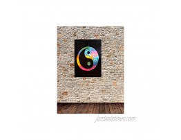 ICC Small Color Yin Yang Poster Tapestry Decoration Wall Decor Hanging Art Gift Tapestry Psychedelic Wall Hanging Hippie Hippy Dorm Decor Bohemian College Dorm