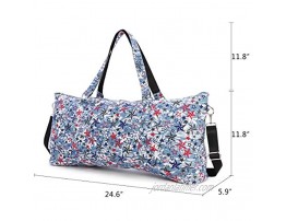 KL928 Zip Exercise Yoga Mat Carry Bag Patterned Canvas Yoga Mat Bag Duffle Bag with Multi-Functional Pockets