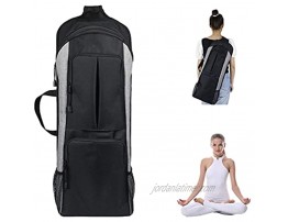 PCAFRS Yoga Mat Bag Yoga Mat Holder Carrier Yoga Backpack Yoga Carrier Backpack with Large Pockets & Water Bottle Holders Full-Zip Exercise Yoga Mat Carry Bag for Women Men